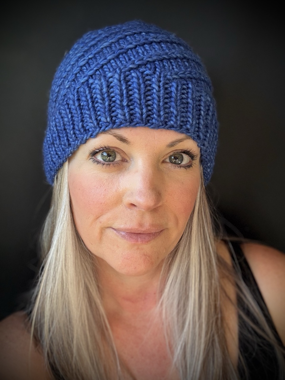 Spiral Knit Wool Hat - view 2